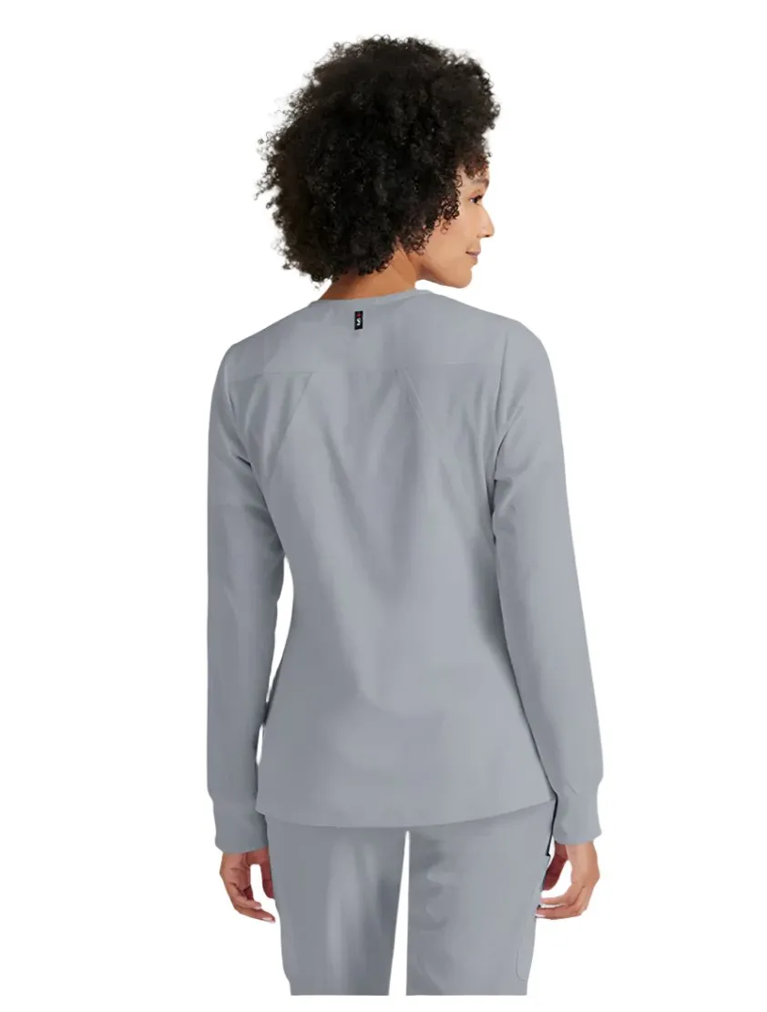 Grey's Anatomy Stretch™ by Barco Gianna 5-Pocket Crewneck Scrub Jacket