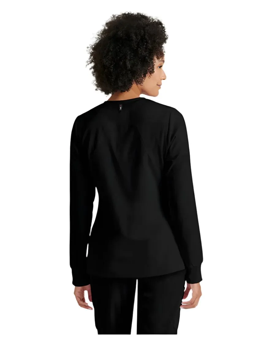 Grey's Anatomy Stretch™ by Barco Gianna 5-Pocket Crewneck Scrub Jacket