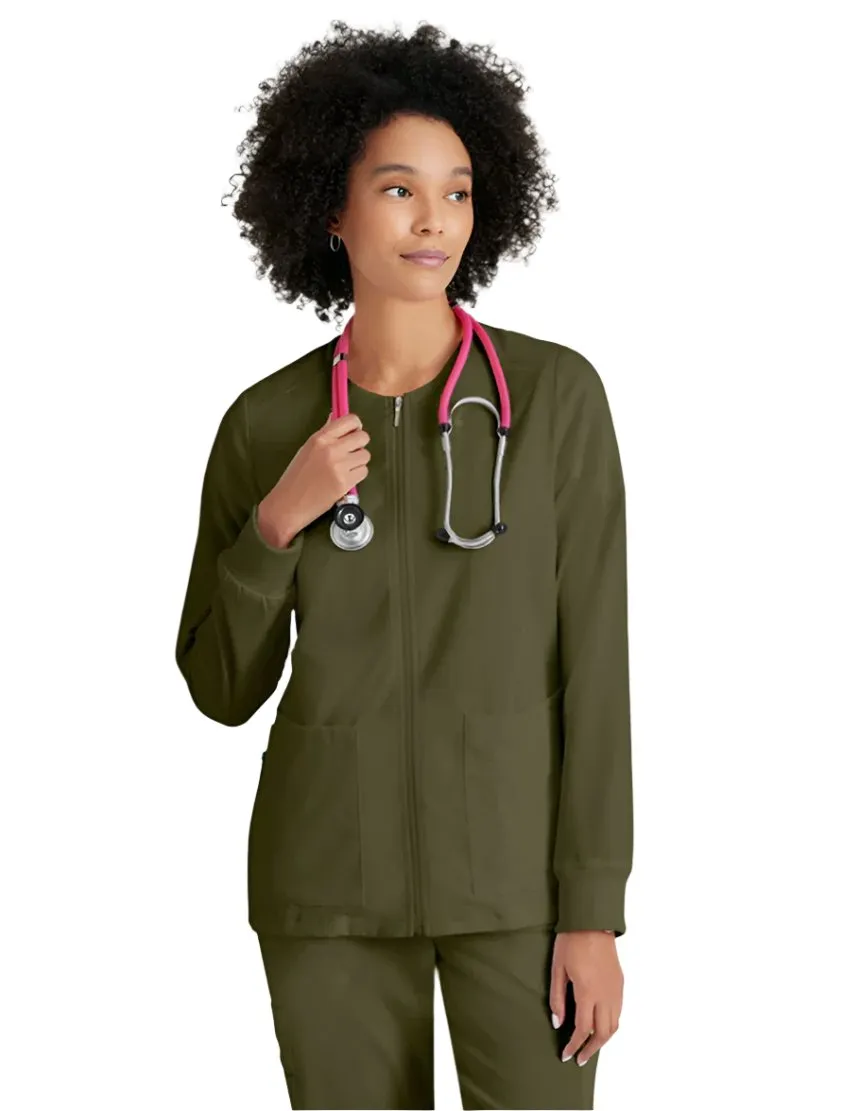 Grey's Anatomy Stretch™ by Barco Gianna 5-Pocket Crewneck Scrub Jacket