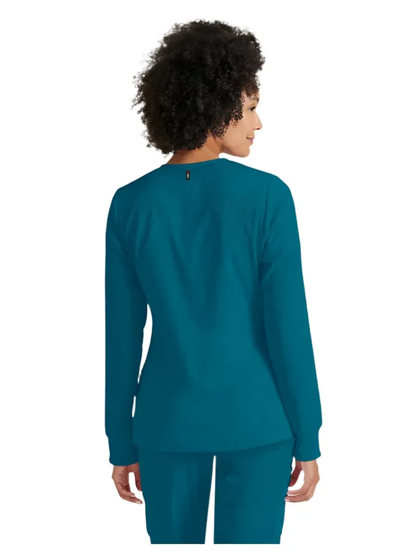 Grey's Anatomy Stretch™ by Barco Gianna 5-Pocket Crewneck Scrub Jacket