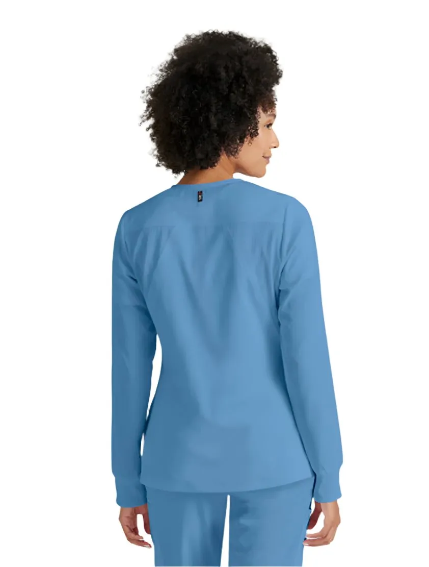 Grey's Anatomy Stretch™ by Barco Gianna 5-Pocket Crewneck Scrub Jacket