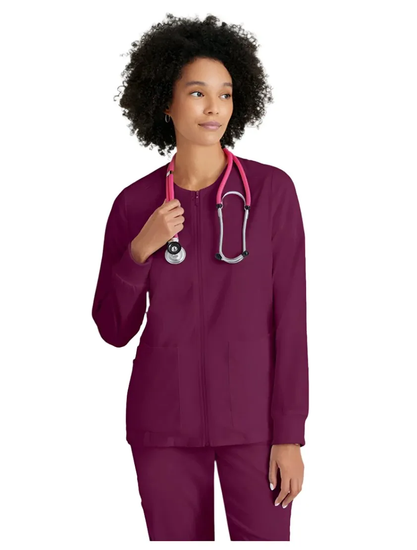 Grey's Anatomy Stretch™ by Barco Gianna 5-Pocket Crewneck Scrub Jacket