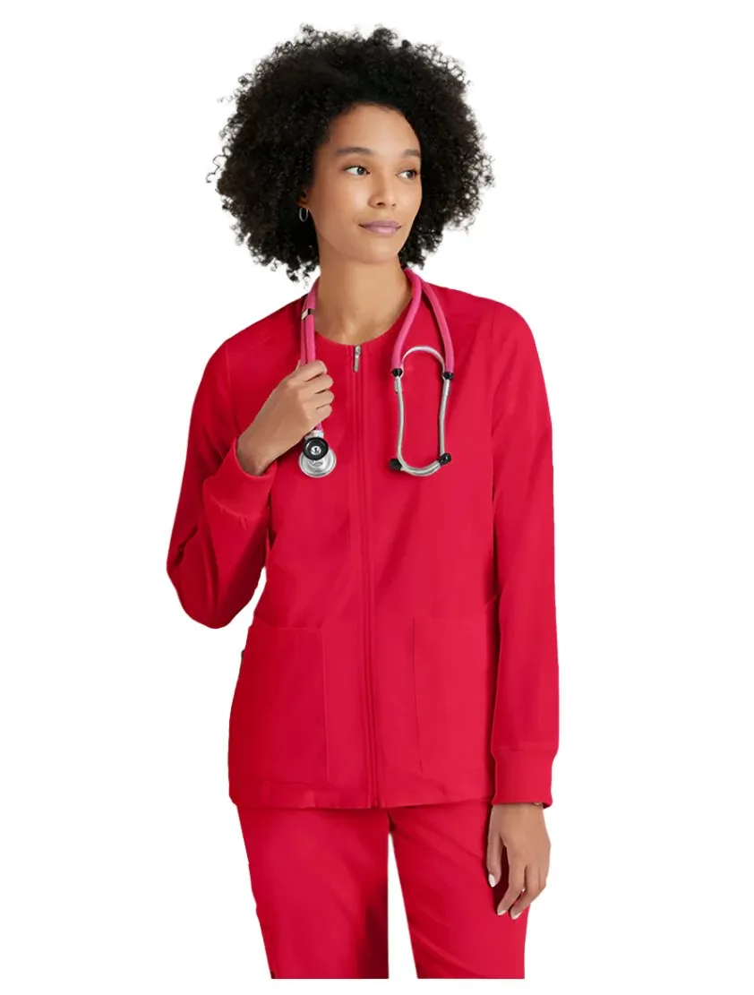 Grey's Anatomy Stretch™ by Barco Gianna 5-Pocket Crewneck Scrub Jacket