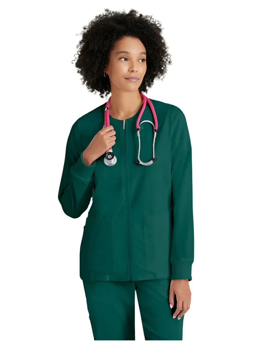 Grey's Anatomy Stretch™ by Barco Gianna 5-Pocket Crewneck Scrub Jacket