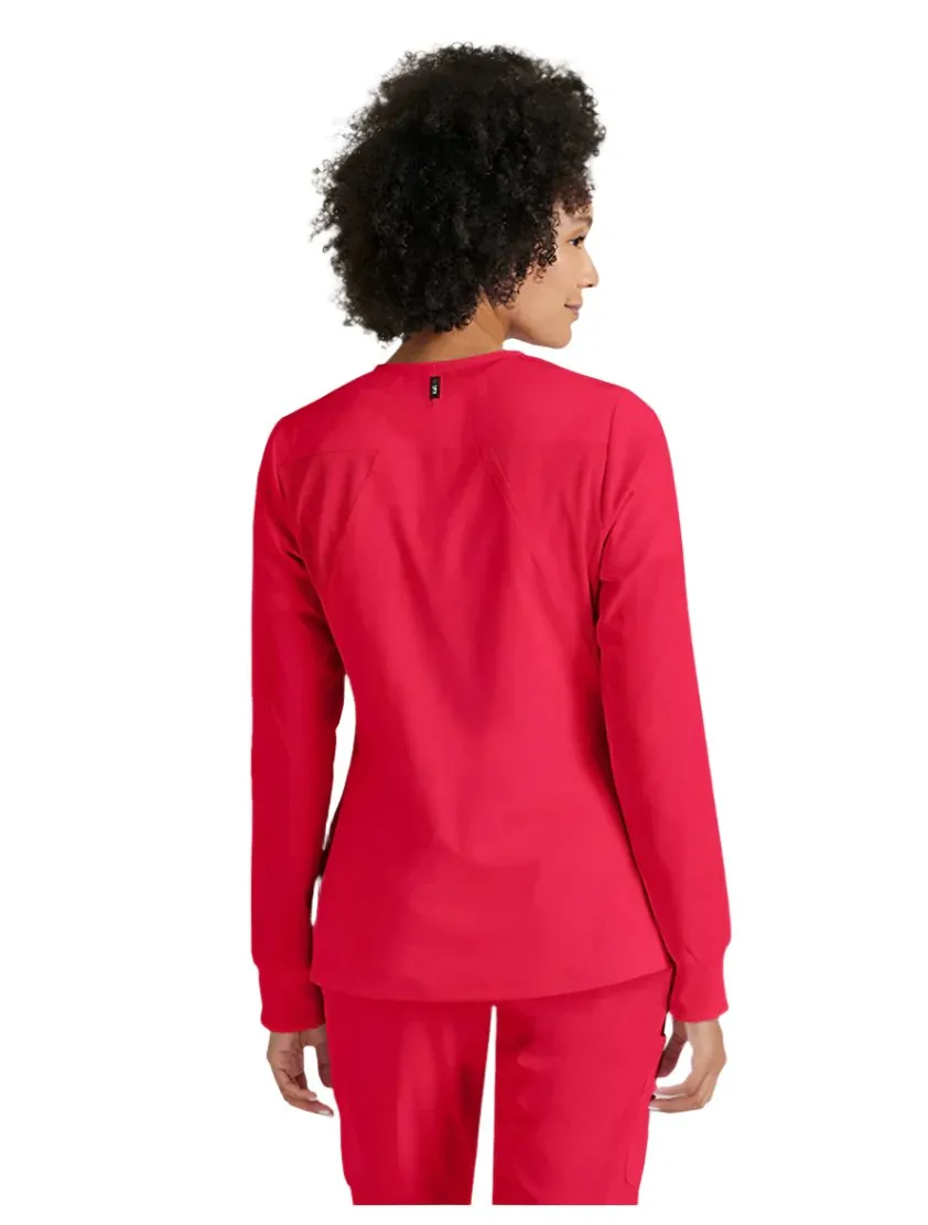 Grey's Anatomy Stretch™ by Barco Gianna 5-Pocket Crewneck Scrub Jacket