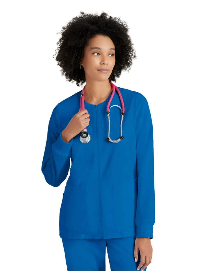 Grey's Anatomy Stretch™ by Barco Gianna 5-Pocket Crewneck Scrub Jacket