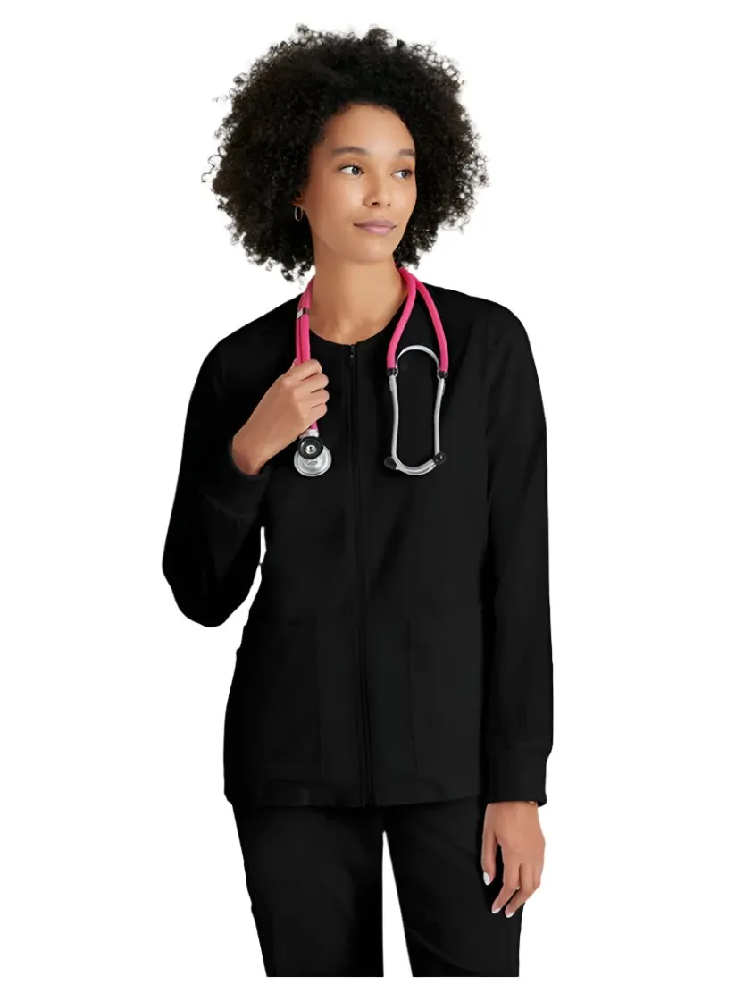 Grey's Anatomy Stretch™ by Barco Gianna 5-Pocket Crewneck Scrub Jacket