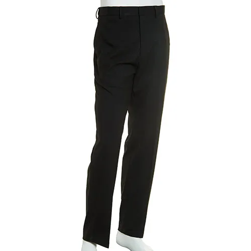 Haggar Mens Classic fit Dress Pants 38 / 32 Black Solid