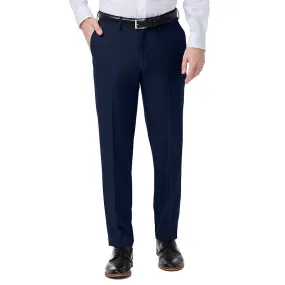 Haggar Mens Slim fit Dress Pants 34 / 32 Grey Solid