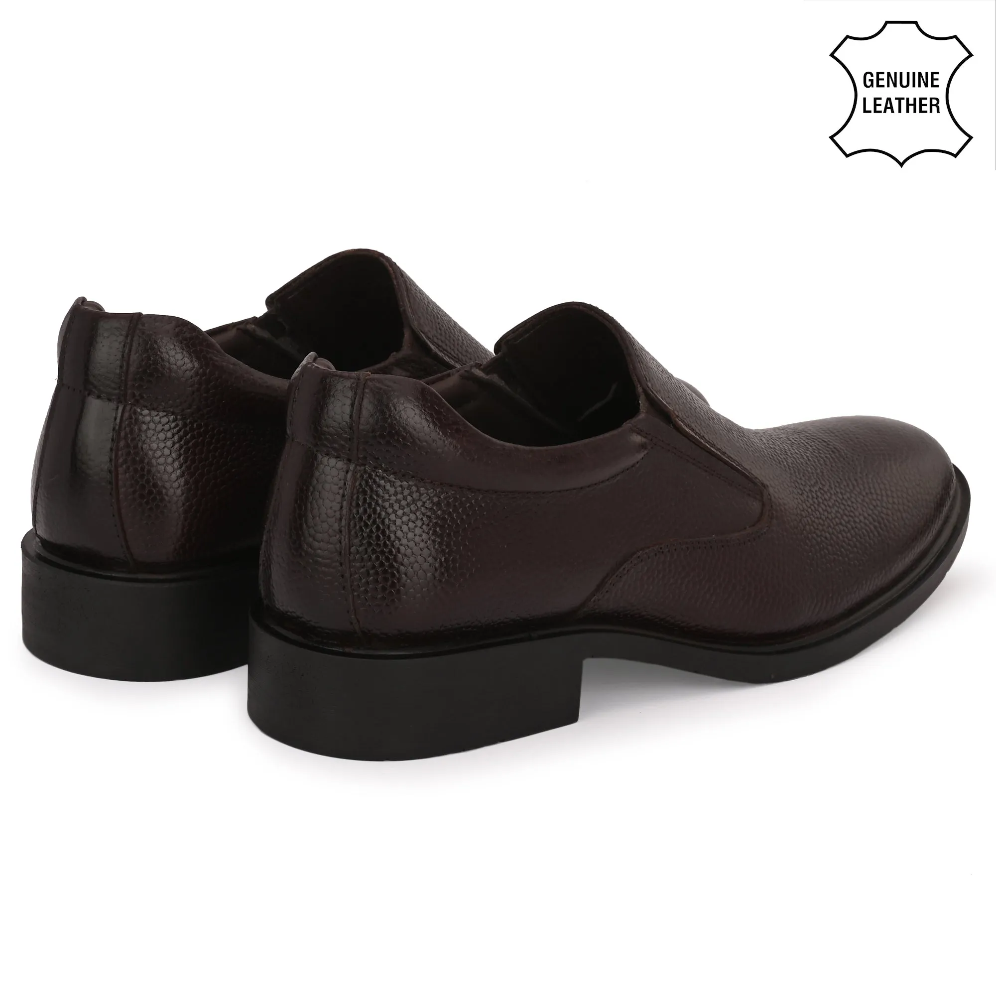 Honed Full Grain Leather Slip Ons
