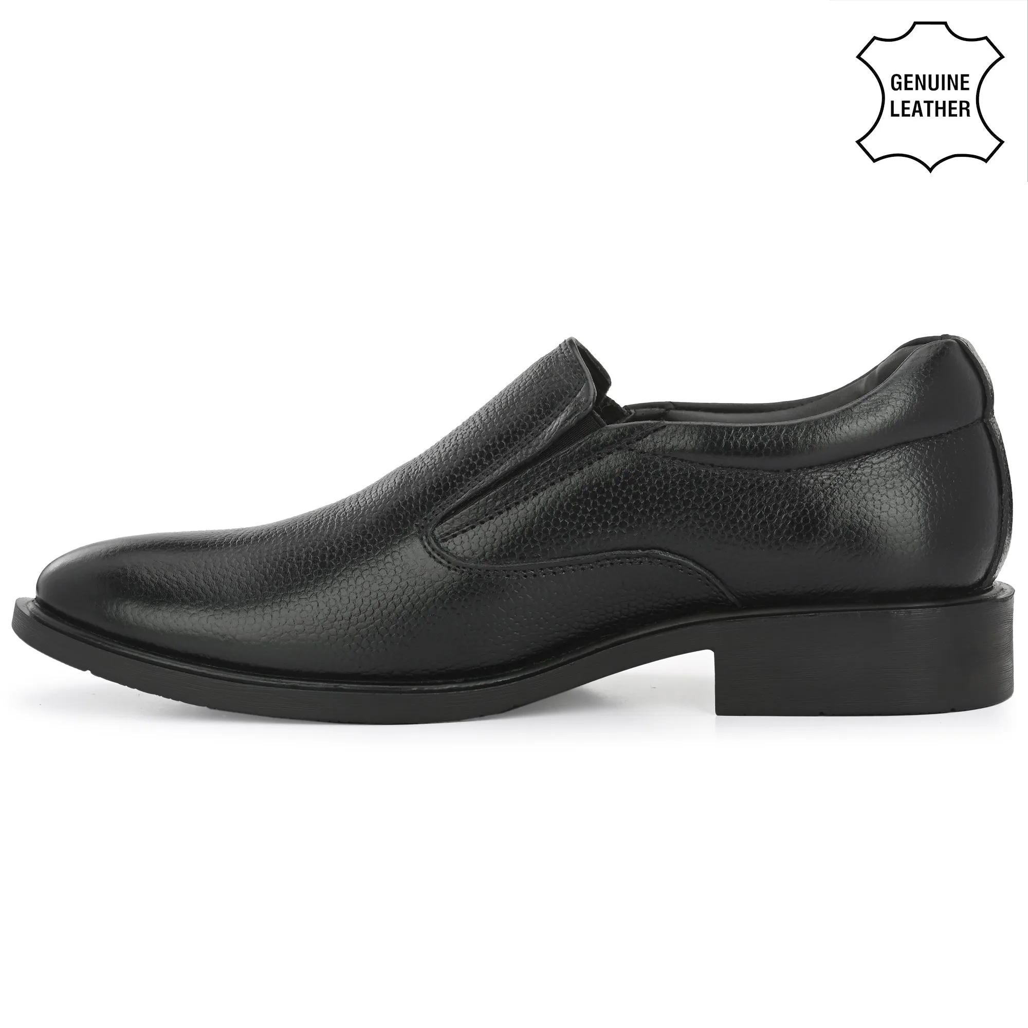 Honed Full Grain Leather Slip Ons
