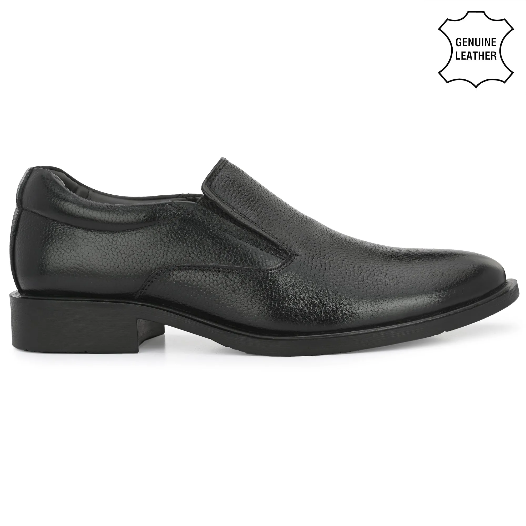 Honed Full Grain Leather Slip Ons
