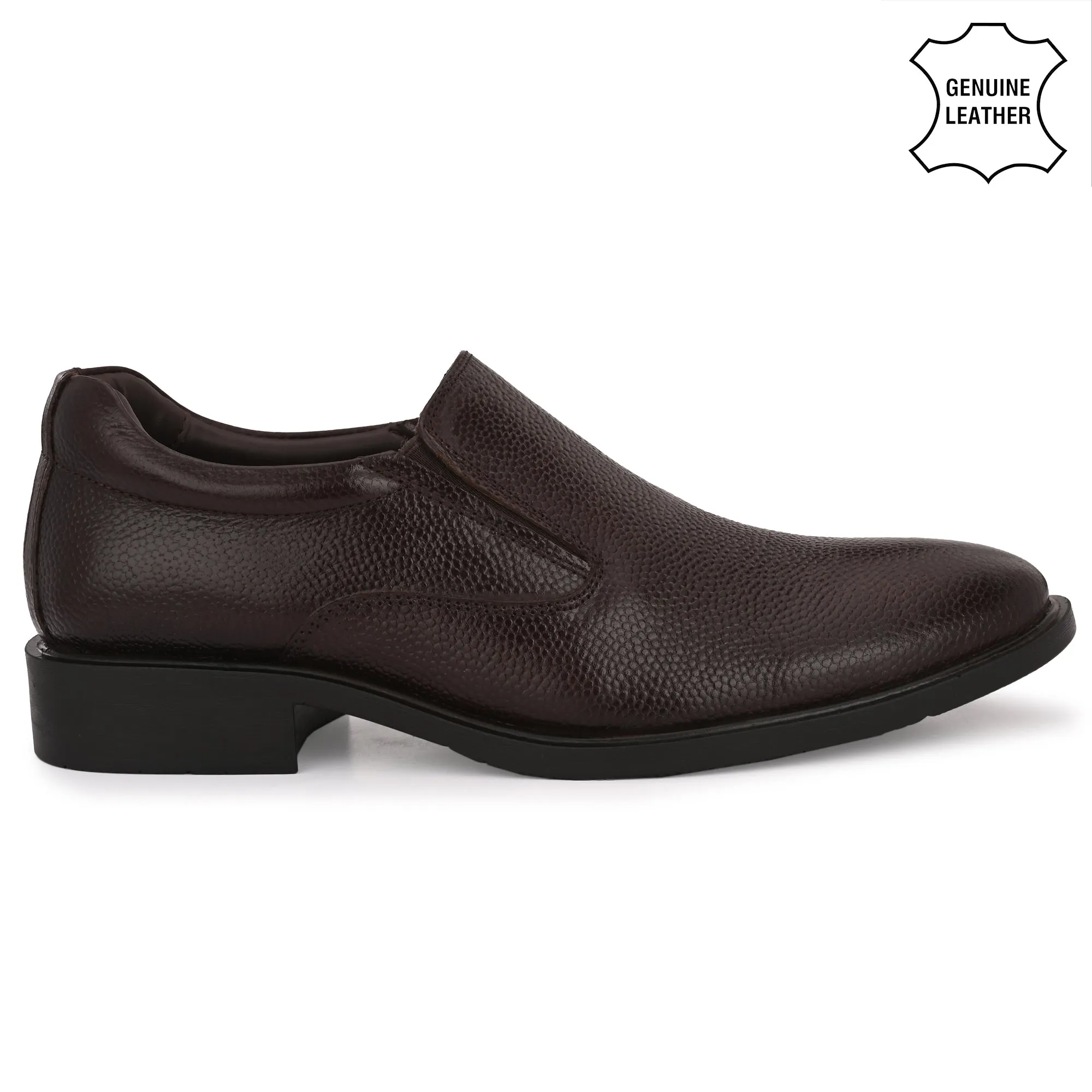 Honed Full Grain Leather Slip Ons