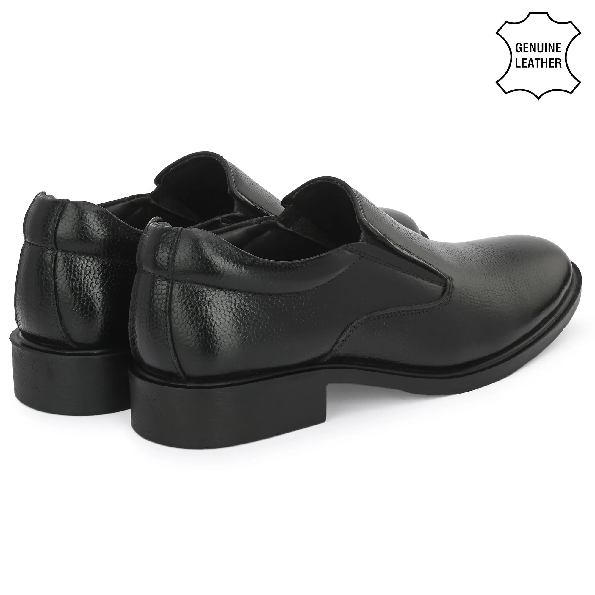 Honed Full Grain Leather Slip Ons