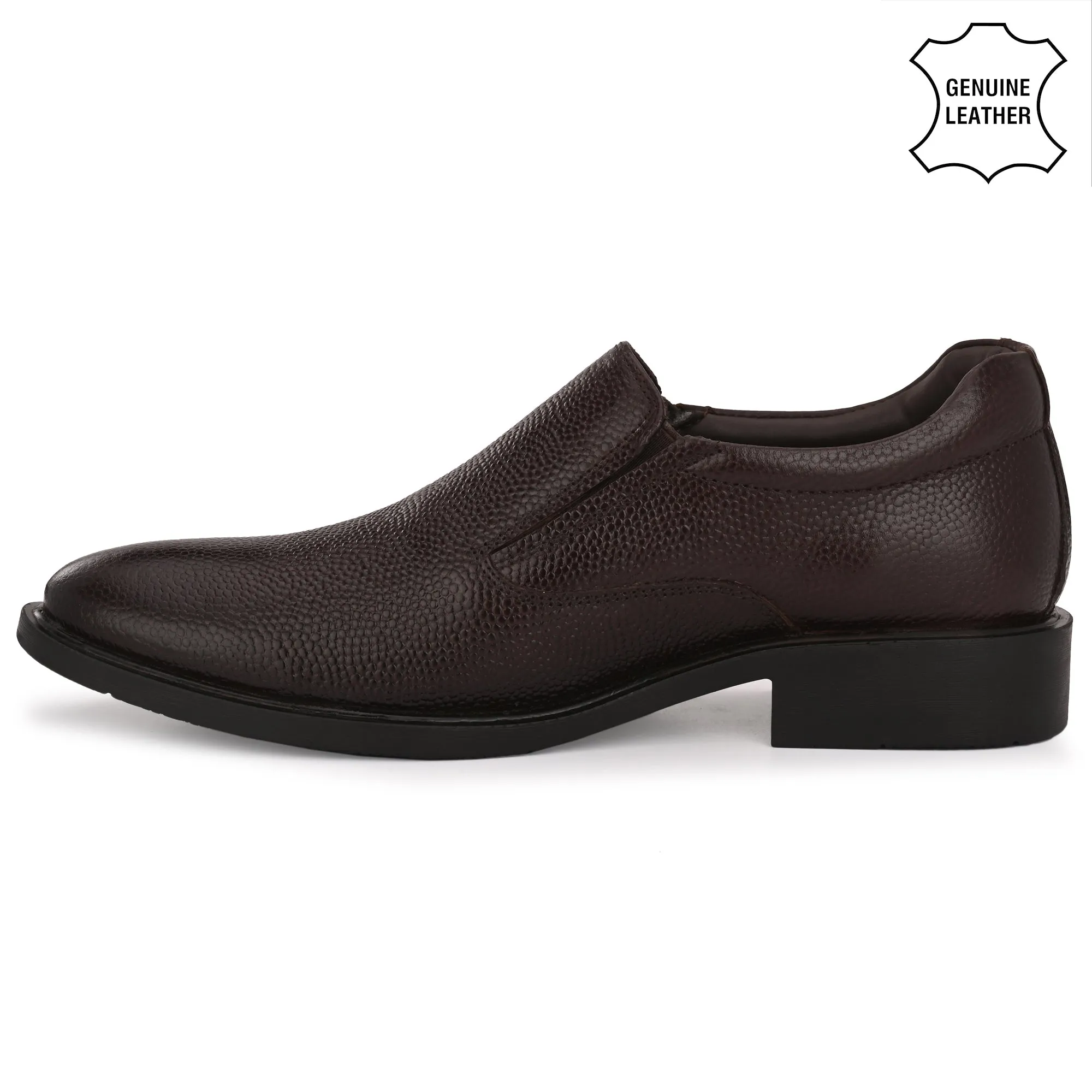 Honed Full Grain Leather Slip Ons