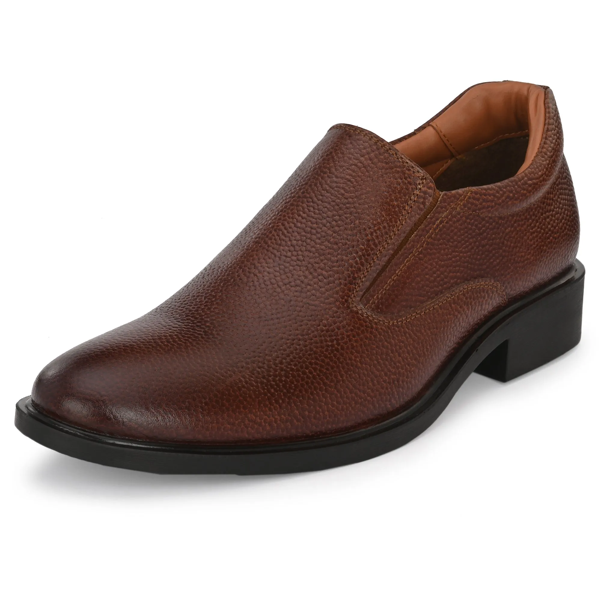 Honed Full Grain Leather Slip Ons