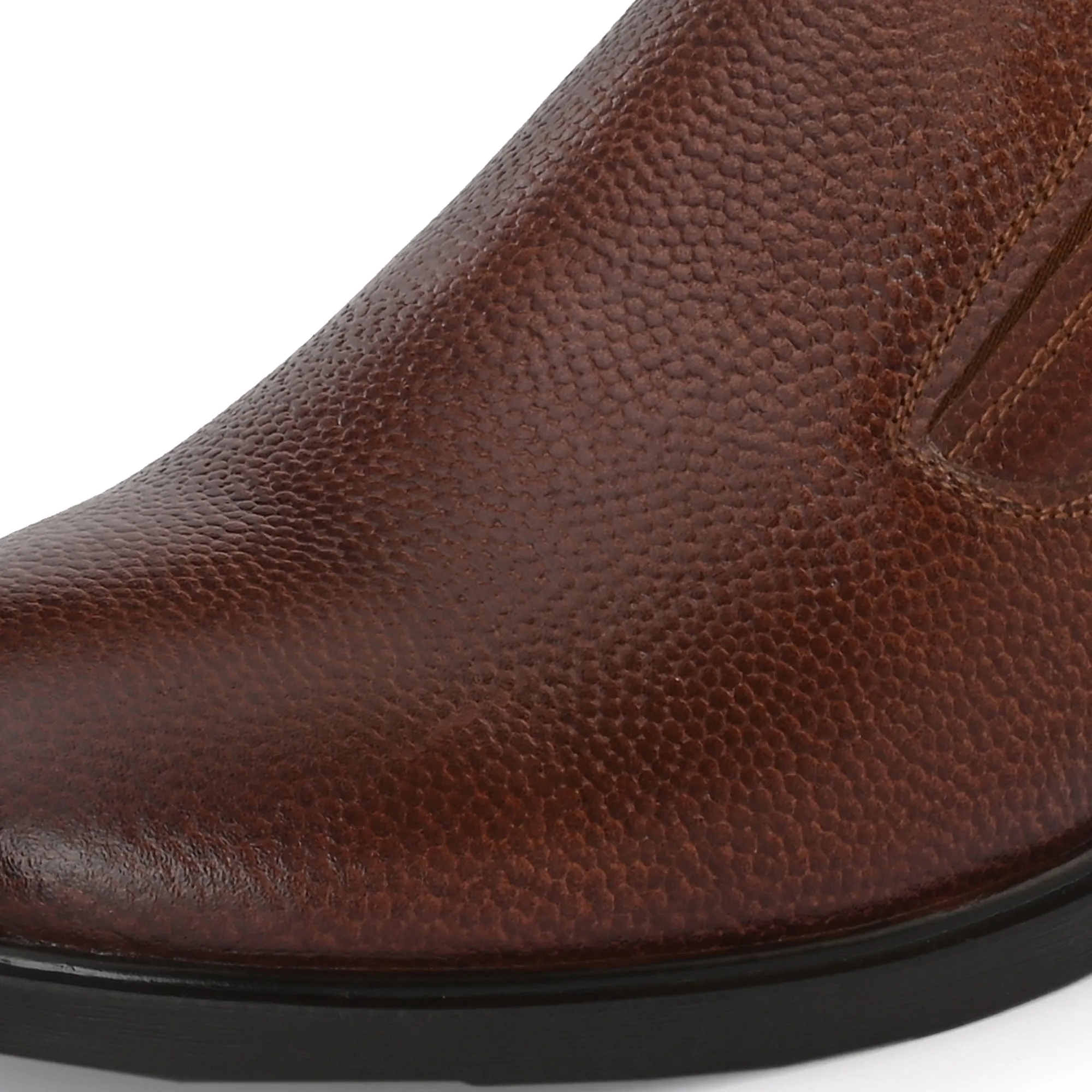 Honed Full Grain Leather Slip Ons