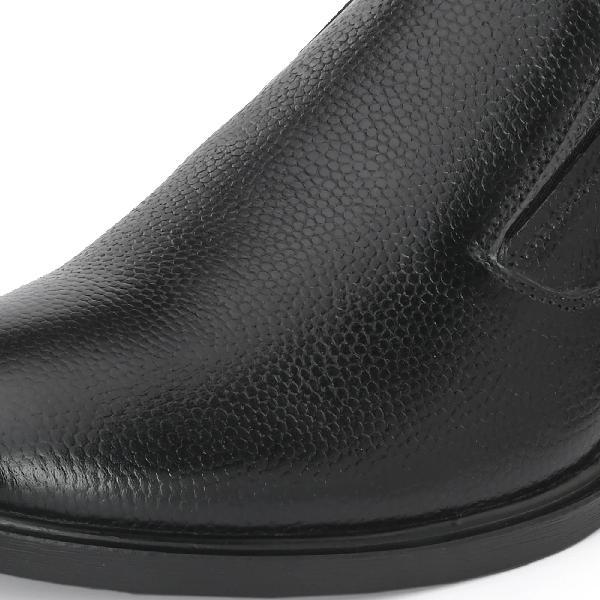 Honed Full Grain Leather Slip Ons