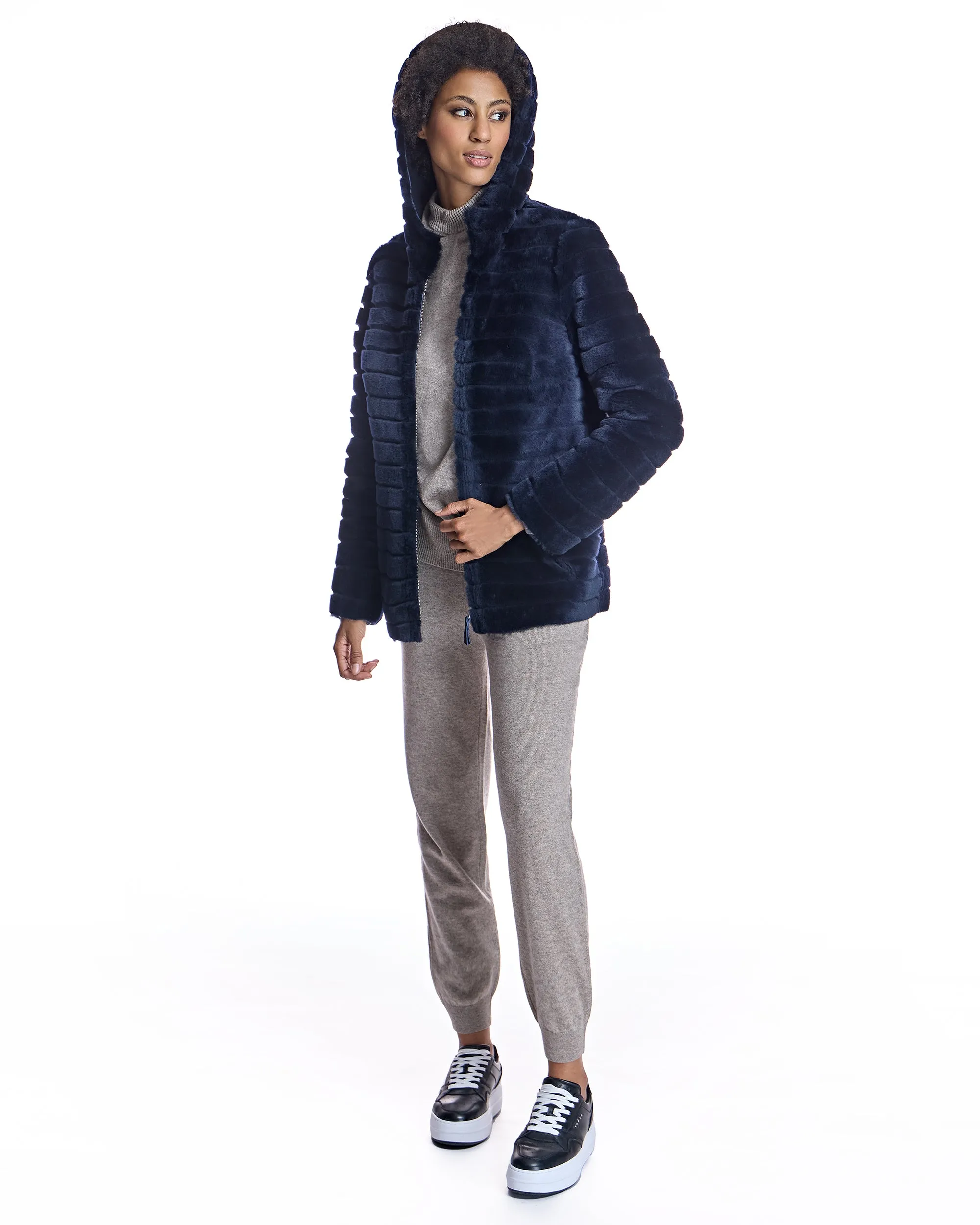 Hooded Shearling Jacket