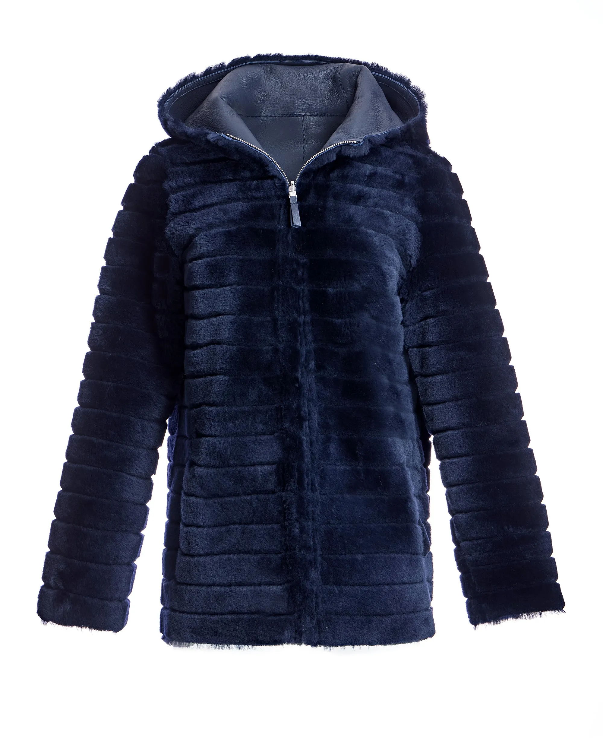Hooded Shearling Jacket