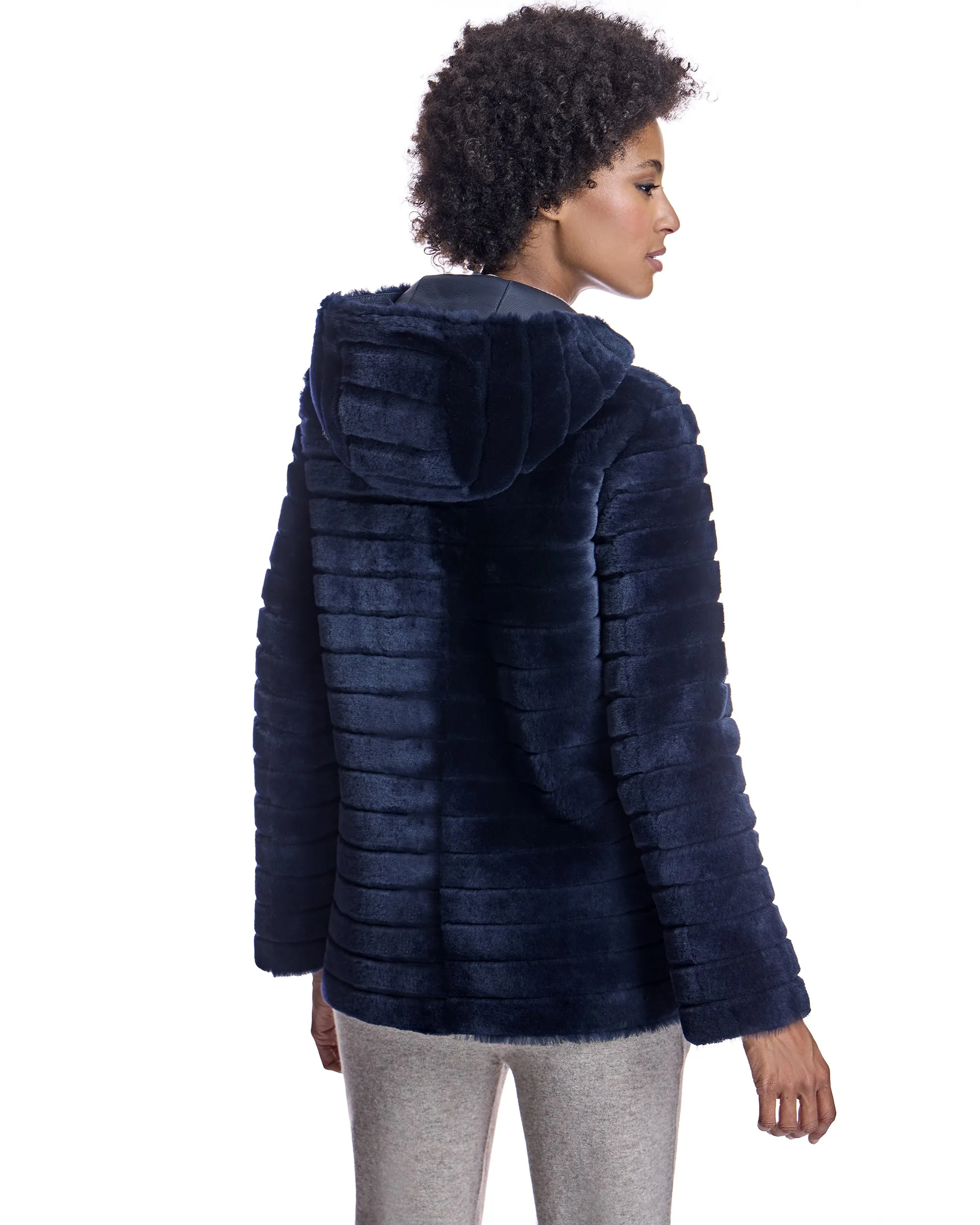 Hooded Shearling Jacket