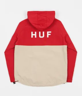 HUF Standard Shell Jacket - Red / Tan