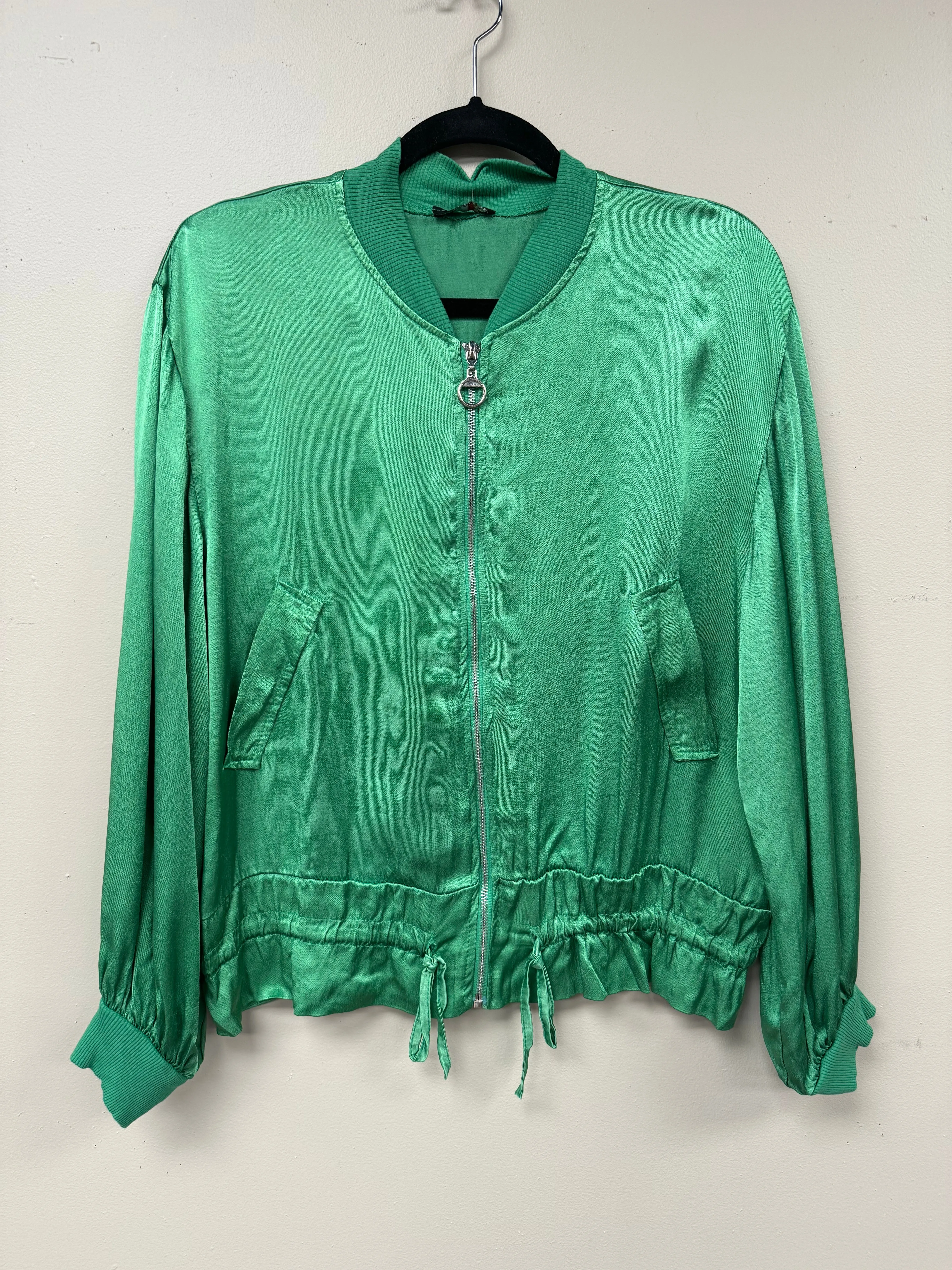 Italian Silky Bomber Jacket