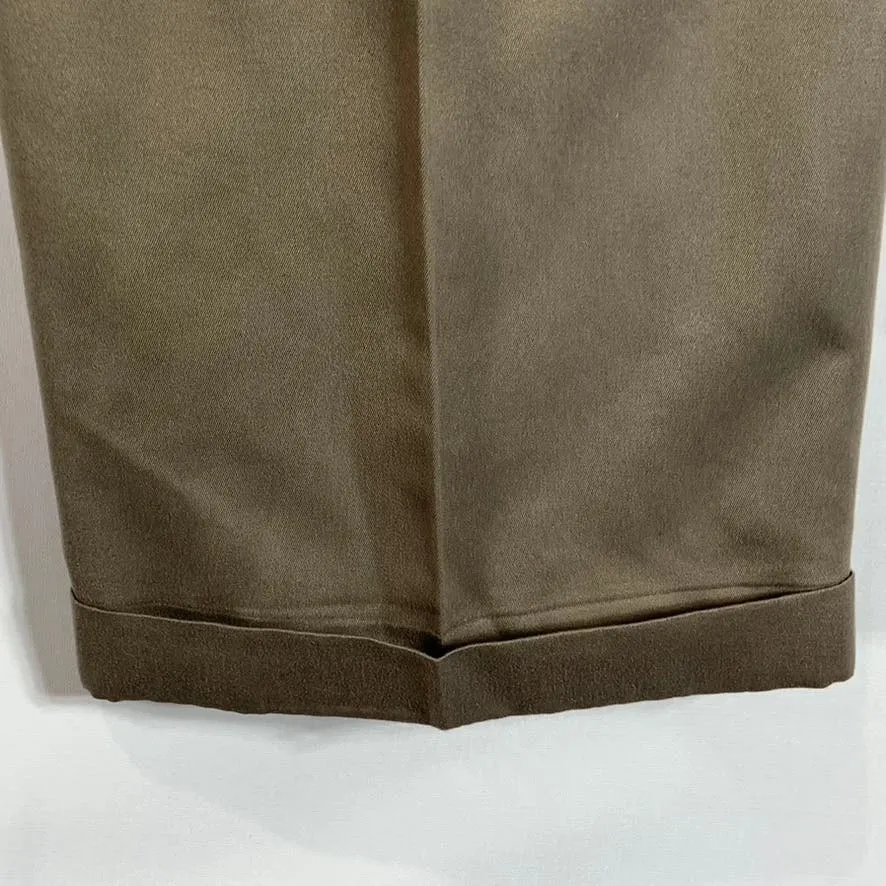 JOHN HENRY Men's Tan Pleated Front Dress Pants SZ 36X30