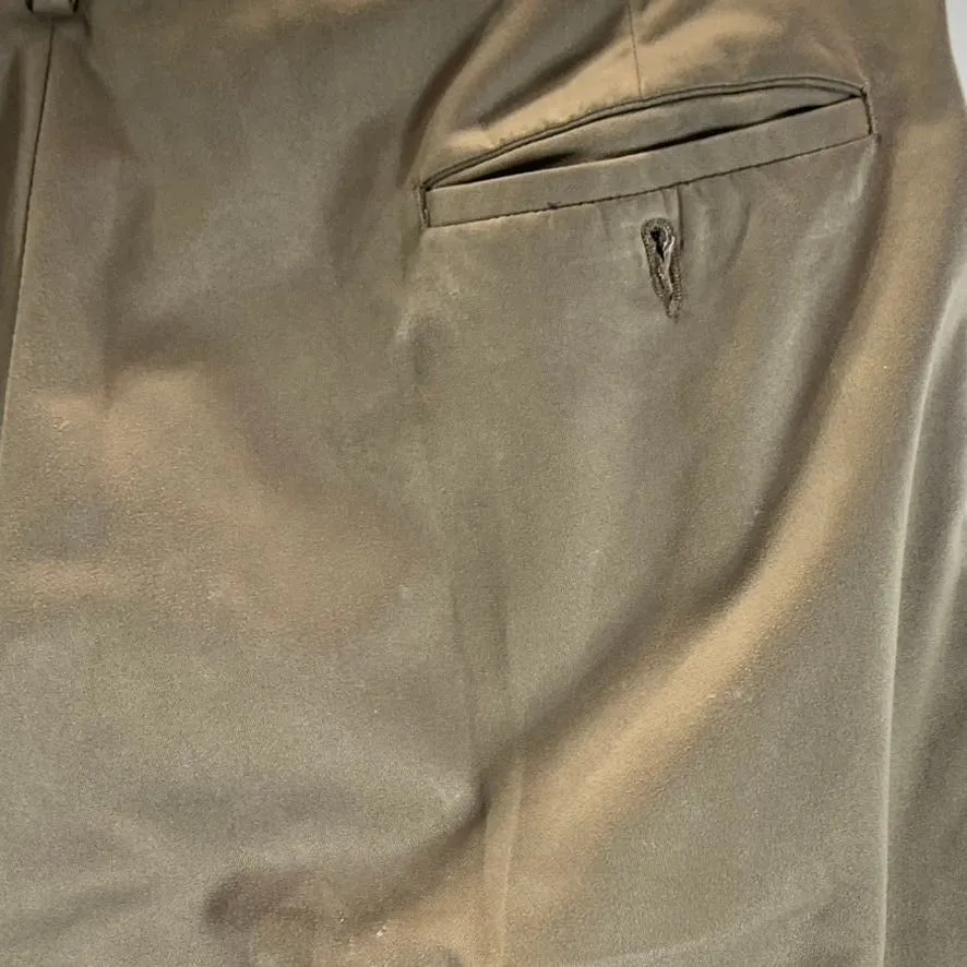 JOHN HENRY Men's Tan Pleated Front Dress Pants SZ 36X30