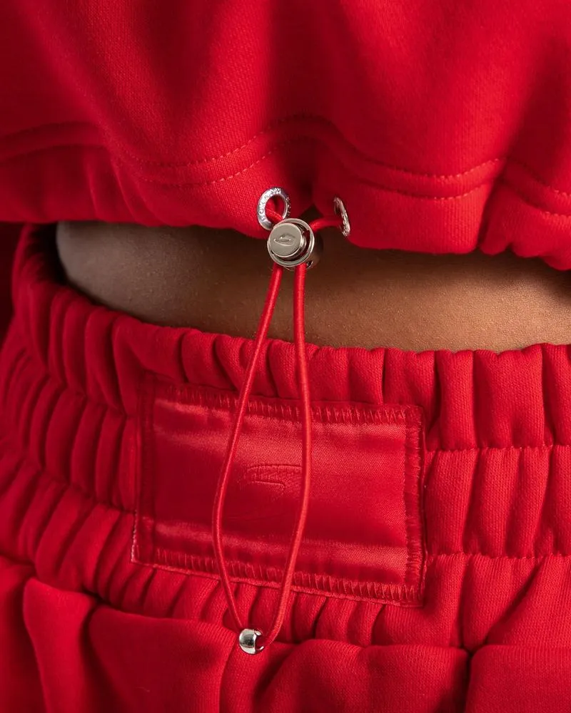 JOHNSON CROPPED HOODIE - RED