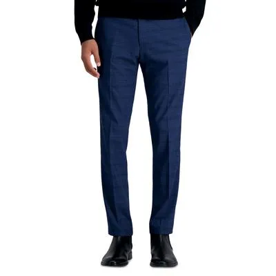 Kenneth Cole Reaction Mens Slim fit Dress Pants 33 / 32 Navy Blue Plaid