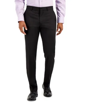 Kenneth Cole Reaction Mens Slim fit Dress Pants 36 / 32 Black Solid