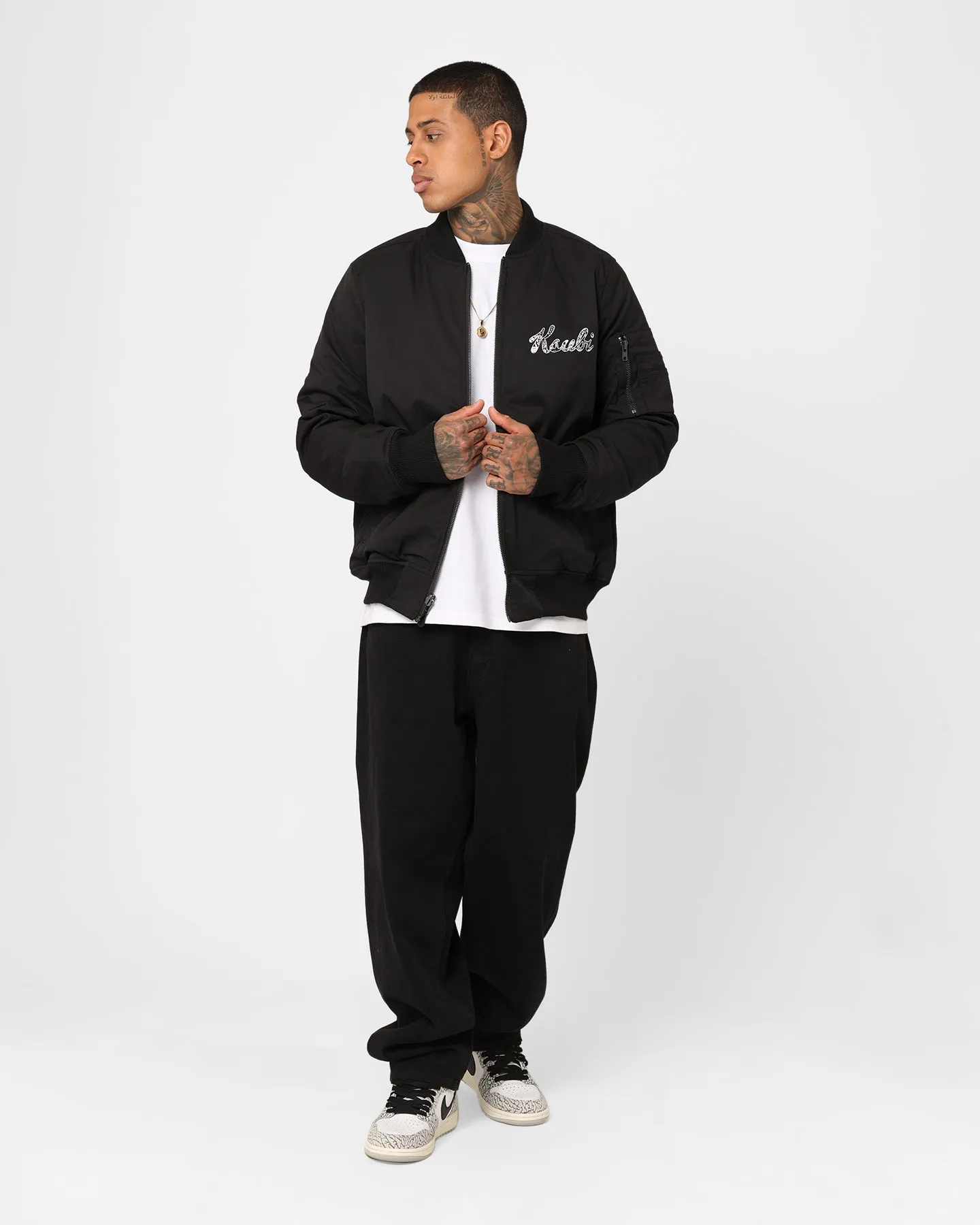 Ksubi Autograph Bomber Jacket Black/White
