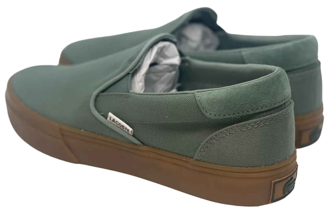 Lacoste Mens Jump Serve Canvas Vulcanised Slip Ons - 7-42CMA0033AAT