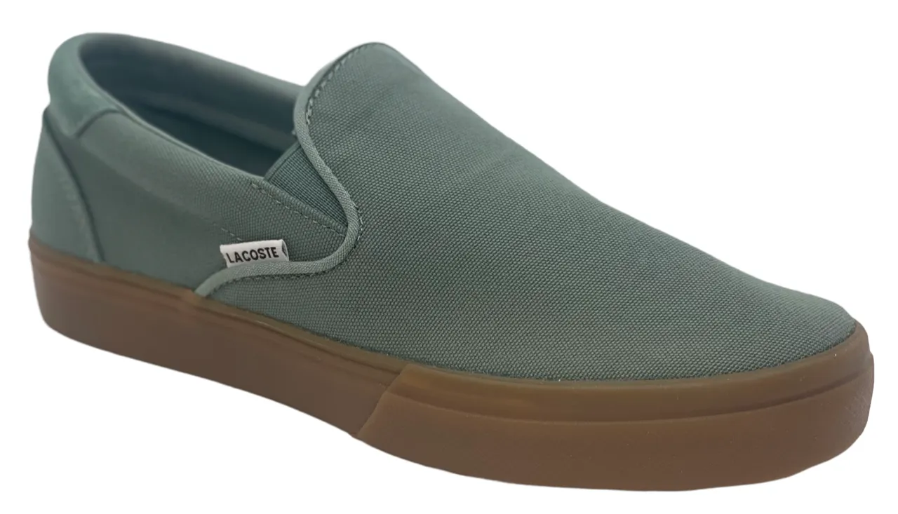 Lacoste Mens Jump Serve Canvas Vulcanised Slip Ons - 7-42CMA0033AAT