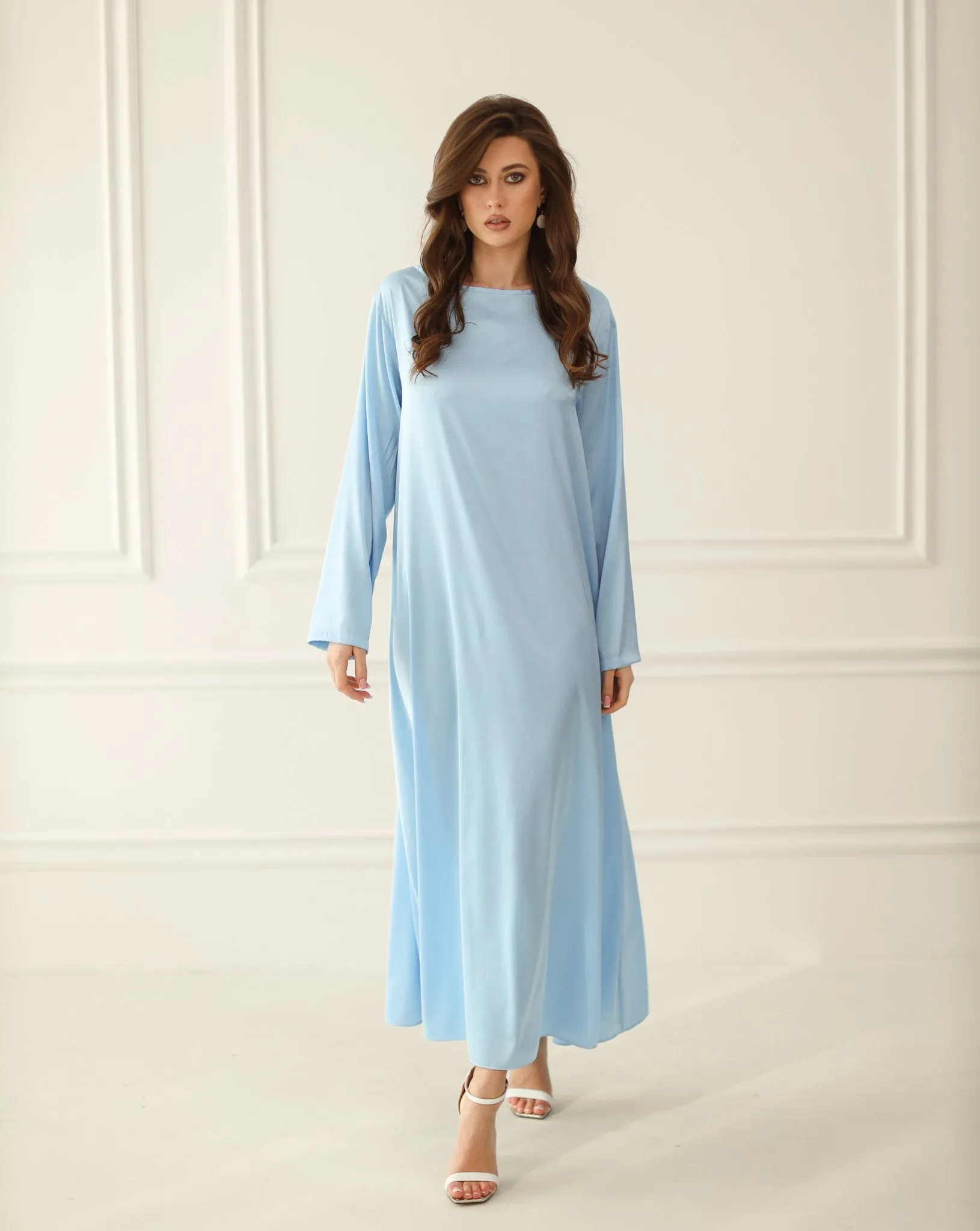 Lamia Chiffon Abaya With Slip Dress