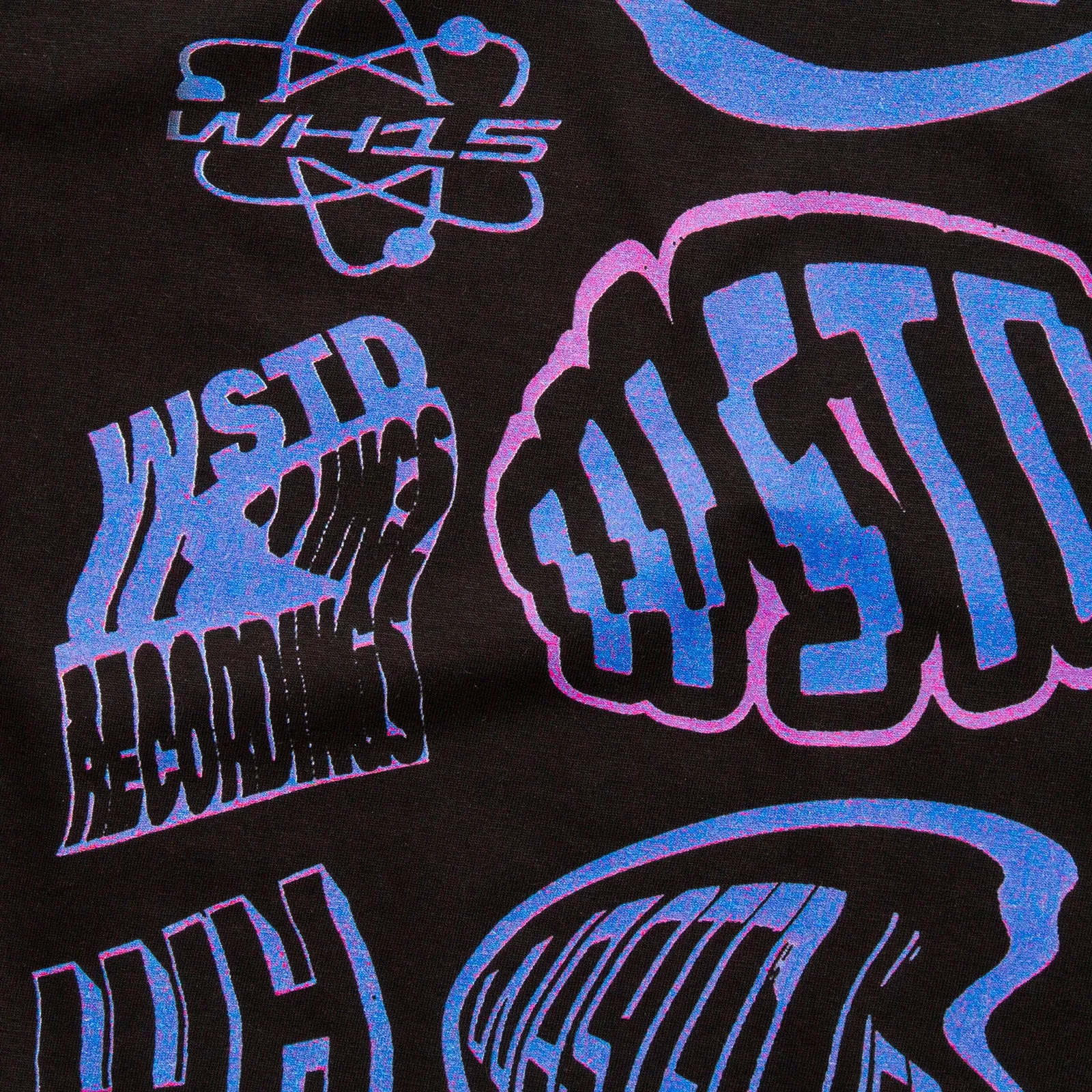Liquid Logo Front Print - Tshirt - Black