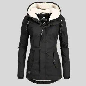 Long Waterproof Winter Jacket With Hood & Lining