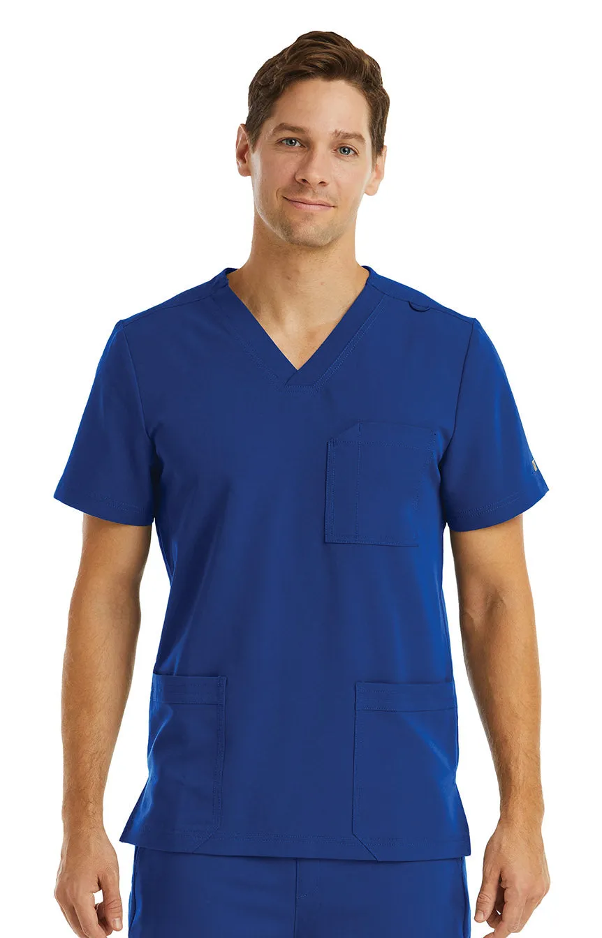 Maevn Men 3 Pocket V-neck Scrub Top