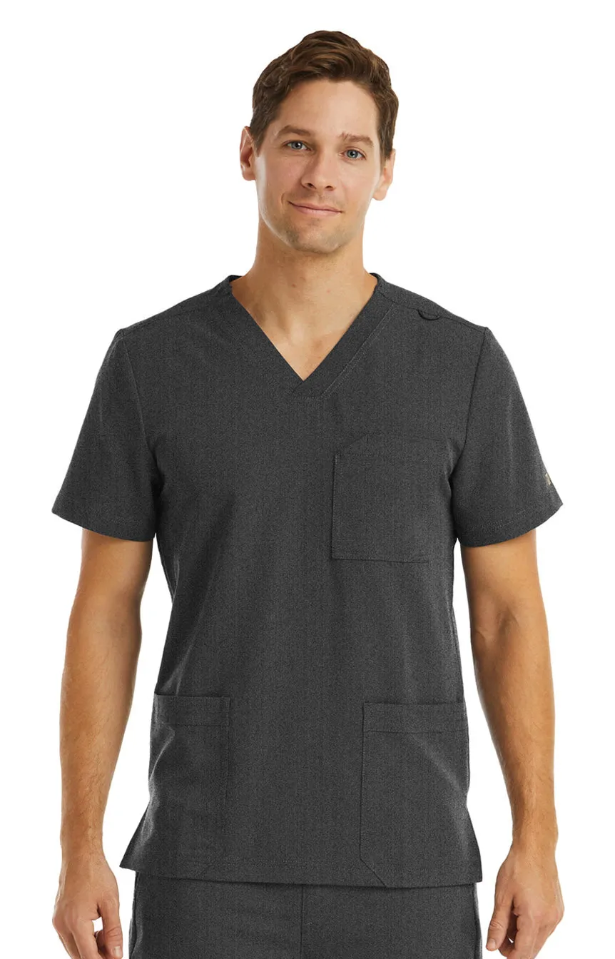 Maevn Men 3 Pocket V-neck Scrub Top