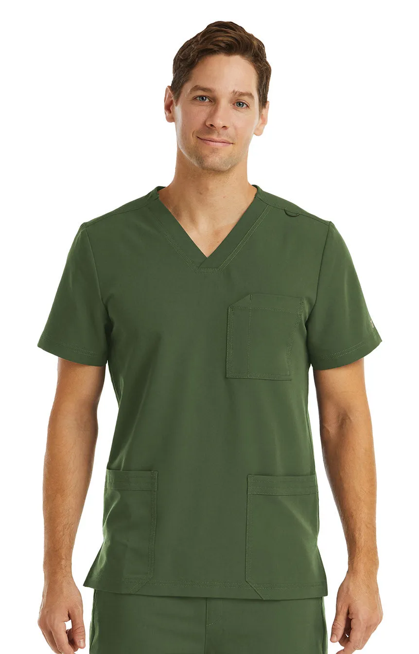 Maevn Men 3 Pocket V-neck Scrub Top