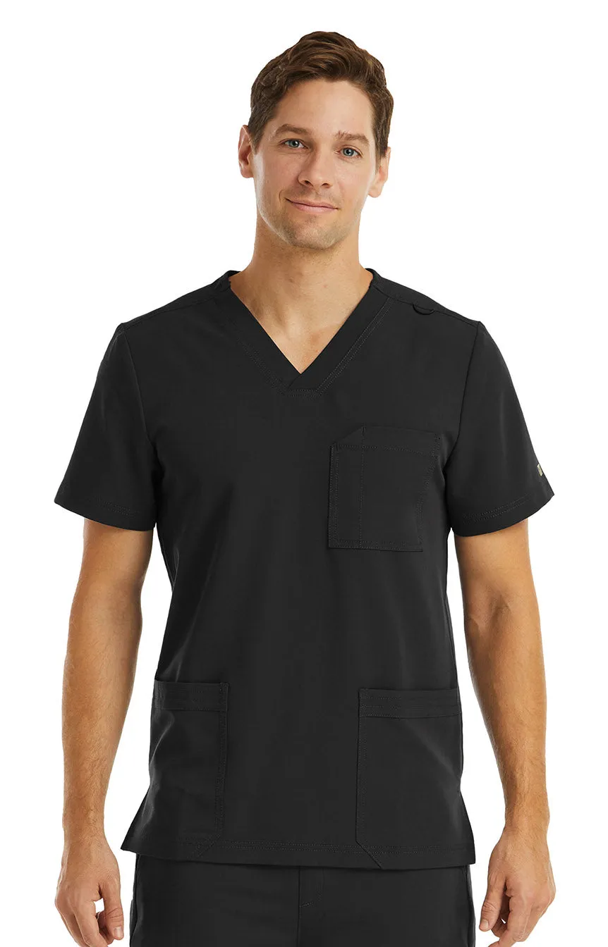 Maevn Men 3 Pocket V-neck Scrub Top