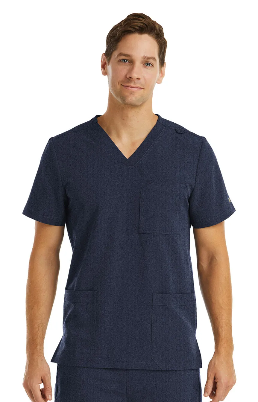 Maevn Men 3 Pocket V-neck Scrub Top