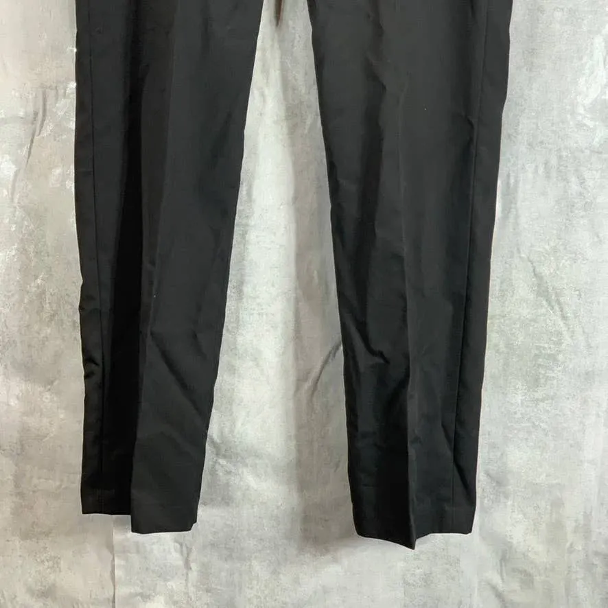 MICHAEL KORS Men's Black Solid Classic-Fit Stretch Flat Front Pants SZ 31X30