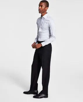Michael Kors Mens Classic fit Dress Pants 40 / 30 Black Solid Stretch