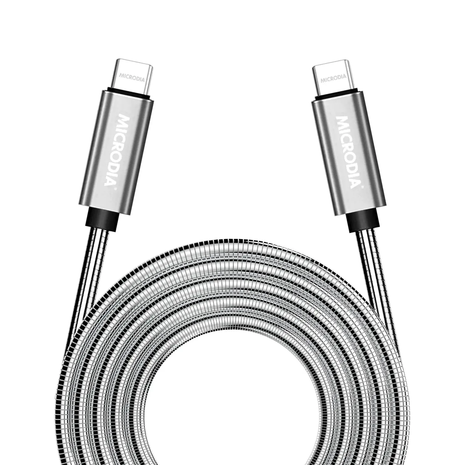 MICRODIA ExeCable™ Steel PD60W USB-C to USB-C Charge & Sync Cable