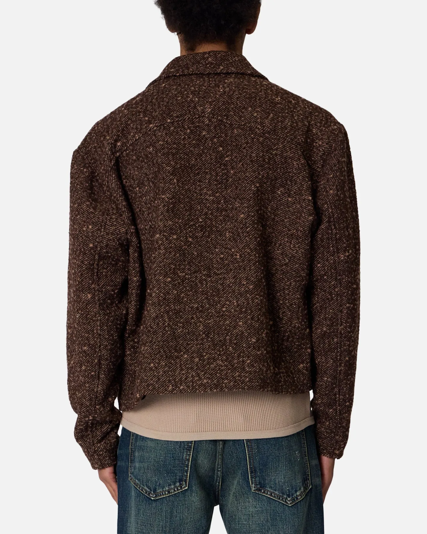 MNML Pea Pocket Wool Jacket Brown