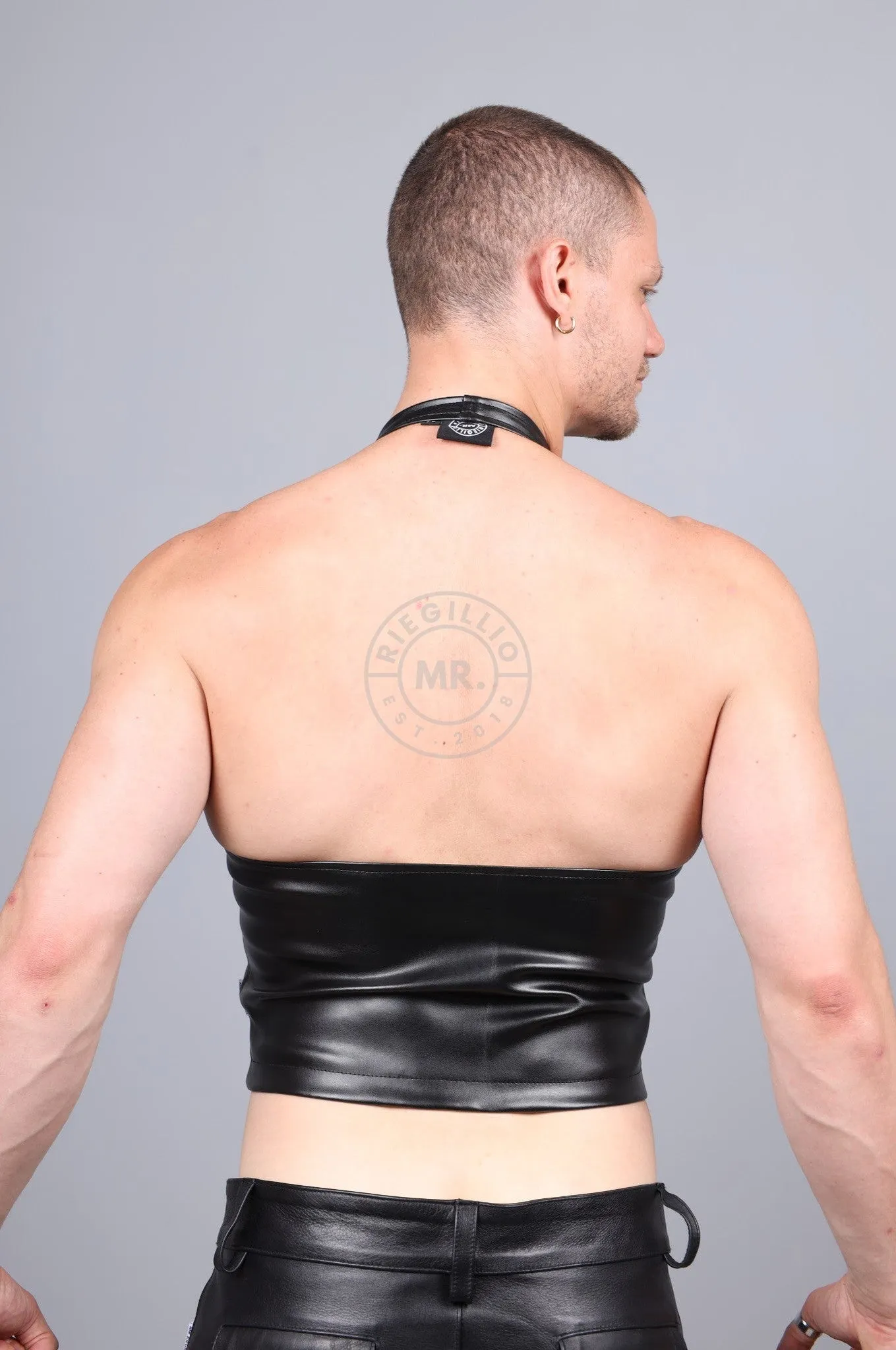 MR. Cropped Lace Up Top
