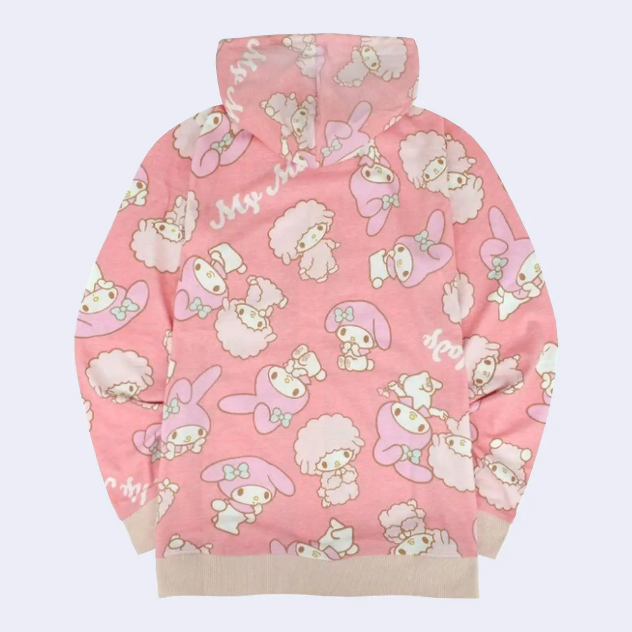My Melody All-Over-Pattern Zip-up Hoody Jacket (Pink)