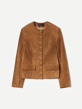 Nanon Suede Jacket in Martora